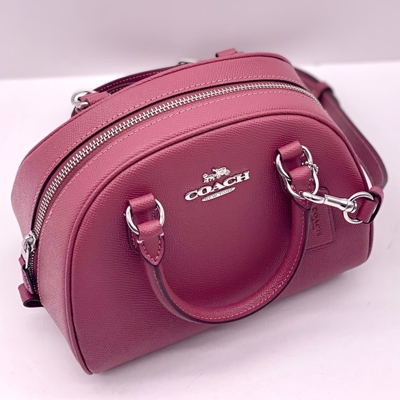 Coach Sydney Satchel Crossbody and Wallet Set Raspberry - Picture 10 of 13